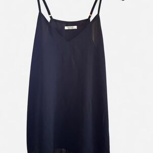 Black Sleeveless V-Neck Tank Cami Top